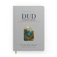 Thumbnail for Dunedin Airport (DUD) design on light gray notebook
