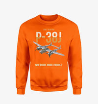 Thumbnail for P-38J Lightning design on orange sweatshirt