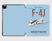 Thumbnail for F-4J Phantom II design on light blue ipad tablet case