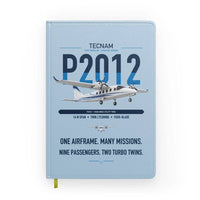 Thumbnail for Tecnam P2012 Traveller design on light blue notebook
