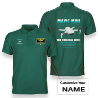 Thumbnail for DJI Mavic Mini design on green polo with custom name badge