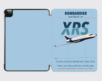 Thumbnail for Bombardier Global Express XRS design on light blue ipad tablet case