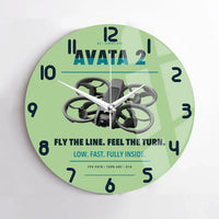Thumbnail for DJI Avata 2 design on light green no frame wall clock