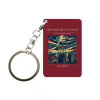 Thumbnail for VINTAGE G4016 - The Night Beacon Trail - Designed Key Chain design on darkred
