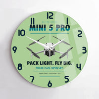 Thumbnail for DJI Mini 5 Pro design on light green no frame wall clock