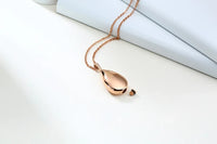 Thumbnail for Your Custom Design & Image & Logo & Text Design Can open droplet shaped pendant