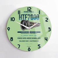 Thumbnail for HTF7000 design on light green no frame wall clock
