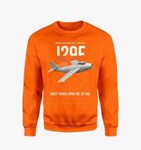 Thumbnail for Saab J 29F Tunnan design on orange sweatshirt