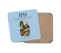 Thumbnail for Sultan Azlan Shah Airport (IPH) design on light blue 1 piece coaster