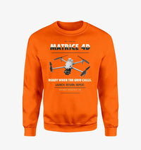 Thumbnail for DJI Matrice 4D design on orange sweatshirt