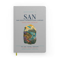 Thumbnail for San Diego International Airport (SAN) design on light gray notebook