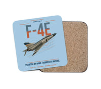 Thumbnail for F-4E Phantom II design on light blue 1 piece coaster