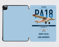 Thumbnail for Piper PA-18 Super Cub design on light blue ipad tablet case
