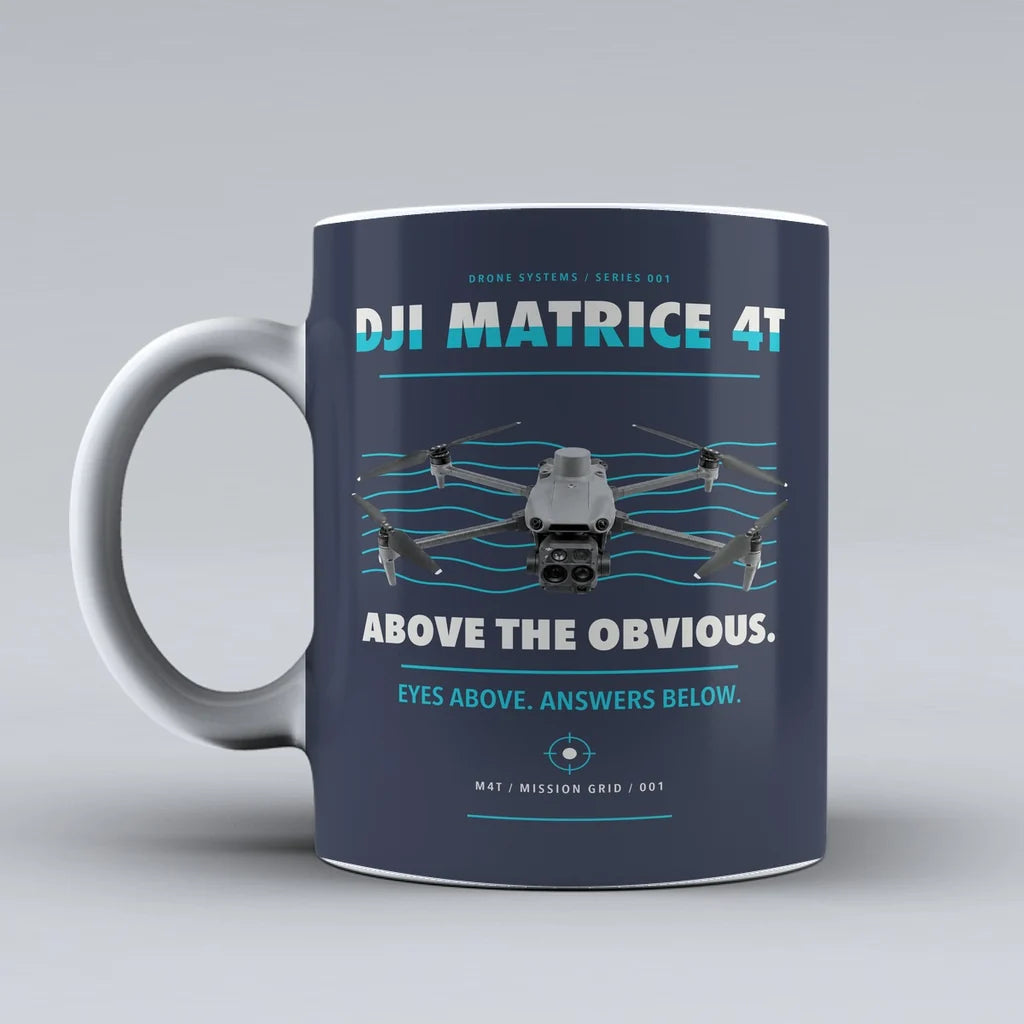 Matrice 4T Mug design on dark blue dji