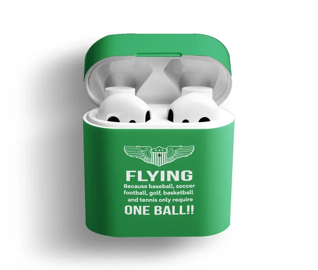 Flying One Ball AirPods plastic case - Green