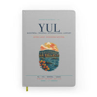 Thumbnail for Montréal–Trudeau International Airport (YUL) design on light gray notebook