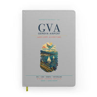 Thumbnail for Geneva Airport (GVA) design on light gray notebook