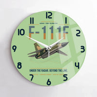 Thumbnail for F-111F Aardvark design on light green no frame wall clock