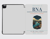 Thumbnail for Nashville International Airport (BNA) design on light gray ipad tablet case
