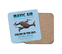 Thumbnail for DJI Mavic Air design on light blue 1 piece coaster