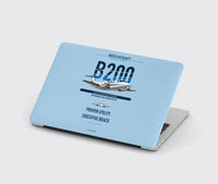 Thumbnail for Beechcraft King Air B200 design on light blue MacBook case