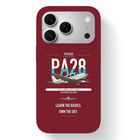 Thumbnail for Piper PA-28-181 Archer LX design on dark red magsafe iphone case, for iPhone 17 Pro