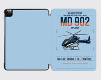 Thumbnail for MD Helicopters MD 902 Explorer design on light blue ipad tablet case