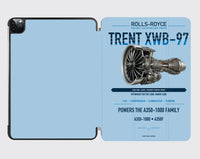 Thumbnail for TRENT XWB-97 design on light blue ipad tablet case