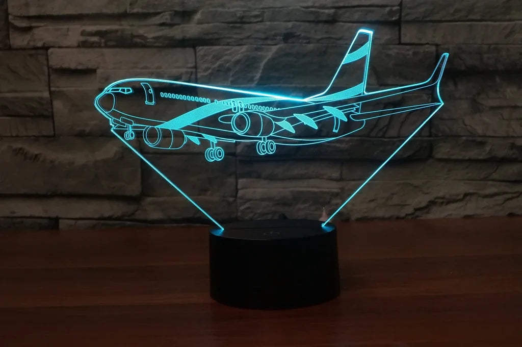 Customisable Boeing 737 3D Lamp - view 6