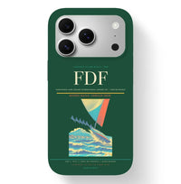 Thumbnail for Fort-de-France Airport (FDF) design on dark green iPhone 17 Pro MagSafe case