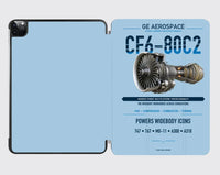 Thumbnail for CF6-80C2 design on light blue ipad tablet case