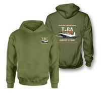 Thumbnail for T-6A TEXAN II design on green army hoodie