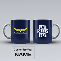 Thumbnail for Customisable Eat Sleep Fly Mug - view 5