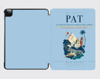 Thumbnail for Jay Prakash Narayan International Airport (PAT) design on light blue ipad tablet case