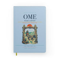 Thumbnail for Nome Airport (OME) design on light blue notebook