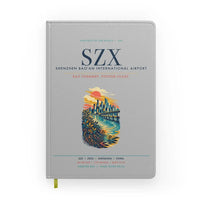 Thumbnail for Shenzhen Bao'an International Airport (SZX) design on light gray notebook
