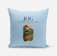 Thumbnail for Yogyakarta International Airport (JOG) design on light blue pillow