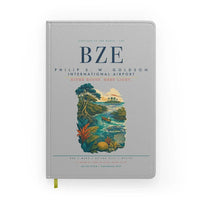Thumbnail for Philip S. W. Goldson International Airport (BZE) design on light gray notebook
