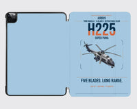 Thumbnail for Airbus H225 design on light blue ipad tablet case