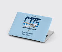 Thumbnail for Cessna 175 Skylark design on light blue MacBook case