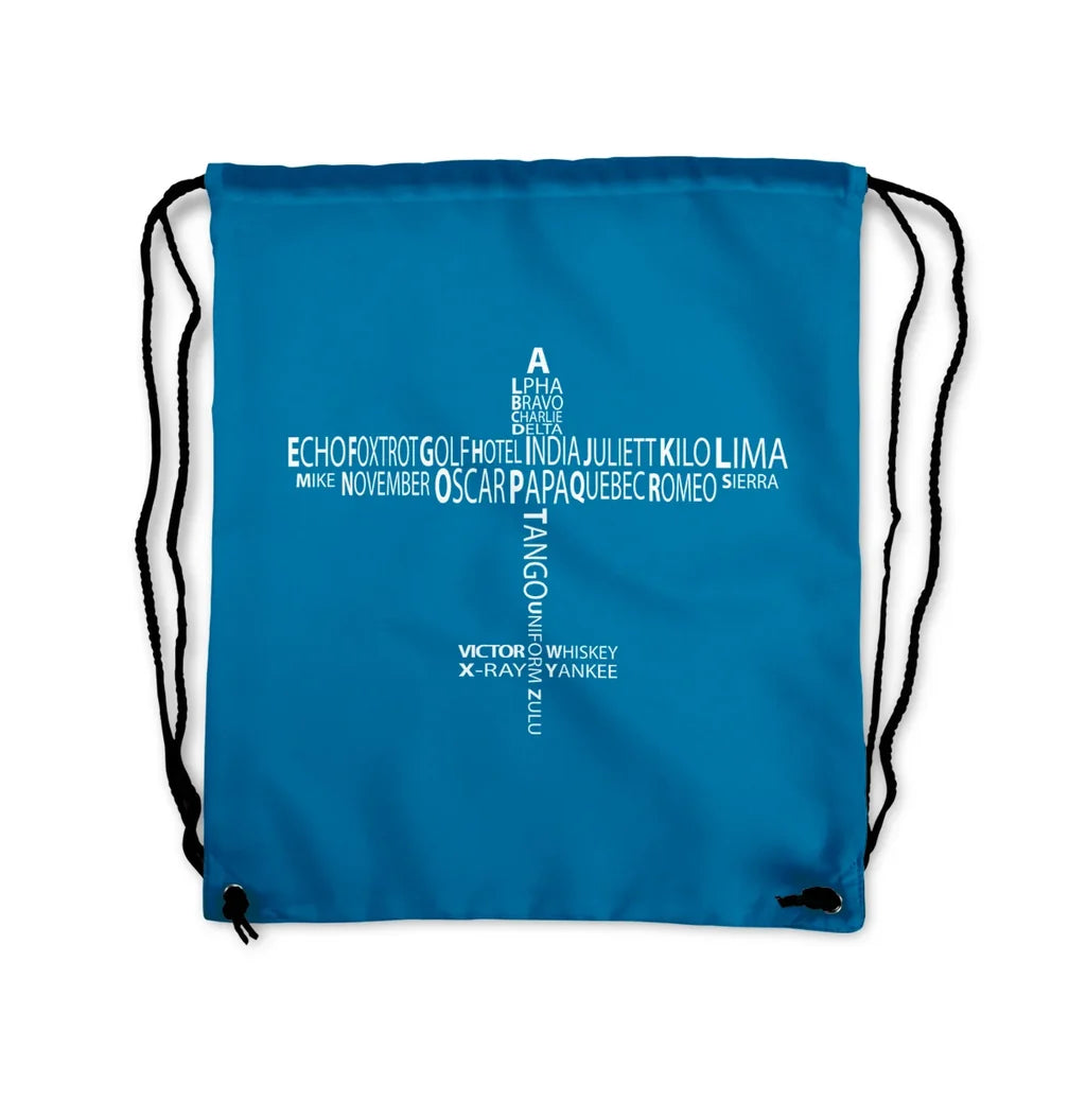 Aviation Alphabet Drawstring Bag - view 5