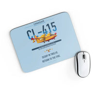 Thumbnail for Canadair CL-415 design on light blue rectangle mouse pad