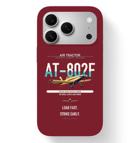 Thumbnail for Air Tractor AT-802F design on dark red magsafe iphone case, for iPhone 17 Pro