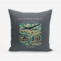 Thumbnail for VINTAGE G4234 - The Dropped Supplies - Designed Pillows design on gray