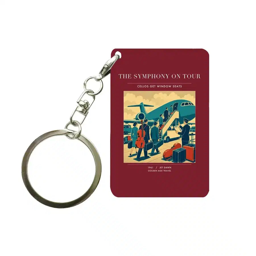 VINTAGE G4421 - The Symphony On Tour - Designed Key Chain design on darkred