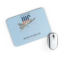 Thumbnail for Dassault Mirage IIIC design on light blue rectangle mouse pad