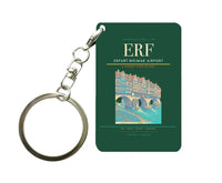 Thumbnail for Erfurt-Weimar Airport (ERF) design on dark green key chain