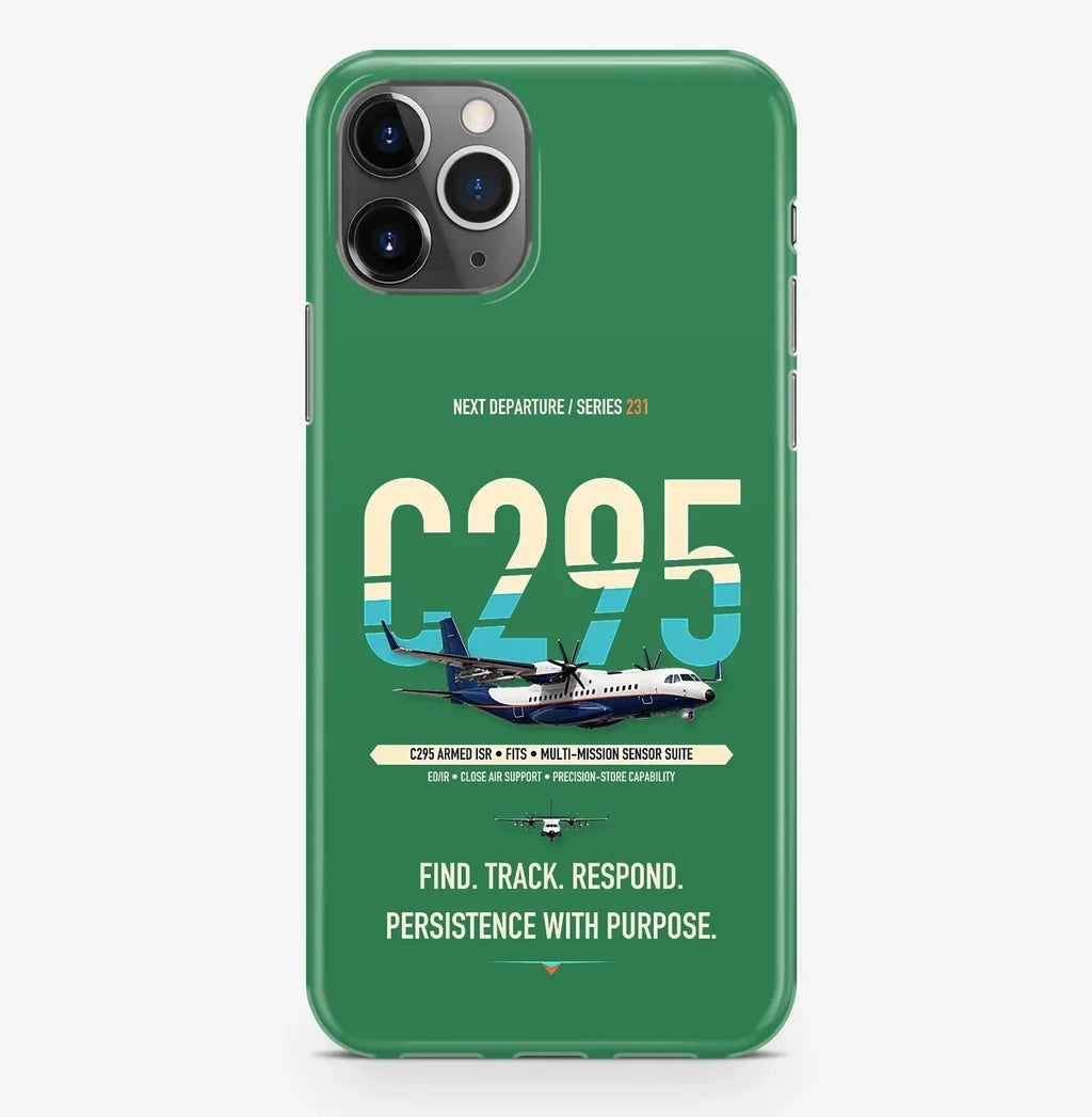 Airbus C295 Armed ISR Case ProMax design on green iphone case promax