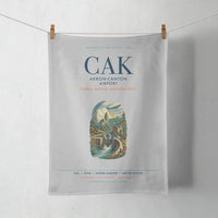 Thumbnail for Akron-Canton Airport (CAK) design on light gray towel