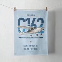 Thumbnail for Cessna 162 Skycatcher design on light blue towel